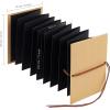 Scrapbook Album 6×8 Inch Small Photo Album with DIY Accessories Set, Stretchable Folding Kraft Paper Memory Book for Wedding Anniversary (Black)(Black)