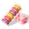 45 Pack 3x3x3 Inches Clear Favor Boxes with Ribbons, Transparent Plastic Cube Treat Boxes for Candy Goodie Gift, Small Individual Hot Cocoa Bomb Packaging Box(2x2x6 Inch)