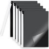 5PCS Clear Report Covers with Swing Clip, Professional Clear Front Presentation Folders Resume Folder, 30 Sheets Capacity A4 Size File Document Organizer, No Punch Needed(Black-5pack)