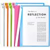 5PCS Clear Report Covers with Swing Clip, Professional Clear Front Presentation Folders Resume Folder, 30 Sheets Capacity A4 Size File Document Organizer, No Punch Needed(Multi-10pack)