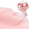 Jutieuo 20 Sheets Pink Flower Wrapping Paper, Waterproof Translucent Korean Floral Paper for Flower Bouquet Wraps Gift Packaging Florist Supplies (22.8 x 22.8 inch)(Pink)