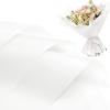 Jutieuo 20 Sheets Pink Flower Wrapping Paper, Waterproof Translucent Korean Floral Paper for Flower Bouquet Wraps Gift Packaging Florist Supplies (22.8 x 22.8 inch)(White)