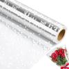 Jutieuo Heart Clear Cellophane Wrap Roll | 100’Ft. Long X 34”In. Extra Wide | 2.5 Mil Thick Crystal Clear | Mother’s Day Bouquet, Baskets, Gifts, Crafts, Treats, Wrapping | Food Grade (34″ Fold into 17″)(White Dot)