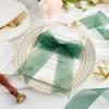 1-1/2 Inch Dark Green Sheer Organza Ribbon for Bow Making, Gift Wrapping, Christmas Decoration, 50 Yards/Roll