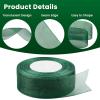 1-1/2 Inch Dark Green Sheer Organza Ribbon for Bow Making, Gift Wrapping, Christmas Decoration, 50 Yards/Roll