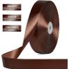 100 Yards 1 Inch Rose Gold Satin Ribbon, Solid Craft Fabric Ribbon for Christmas Gift Wrapping, Bows Making, Flower Bouquet, Wedding Party Decoration(Brown)