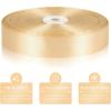 100 Yards 1 Inch Rose Gold Satin Ribbon, Solid Craft Fabric Ribbon for Christmas Gift Wrapping, Bows Making, Flower Bouquet, Wedding Party Decoration(Champagne)