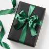 100 Yards 1 Inch Rose Gold Satin Ribbon, Solid Craft Fabric Ribbon for Christmas Gift Wrapping, Bows Making, Flower Bouquet, Wedding Party Decoration(Dark Green)