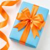 100 Yards 1 Inch Rose Gold Satin Ribbon, Solid Craft Fabric Ribbon for Christmas Gift Wrapping, Bows Making, Flower Bouquet, Wedding Party Decoration(Orange)