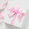 100 Yards 1 Inch Rose Gold Satin Ribbon, Solid Craft Fabric Ribbon for Christmas Gift Wrapping, Bows Making, Flower Bouquet, Wedding Party Decoration(Pink)