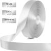100 Yards 1 Inch Rose Gold Satin Ribbon, Solid Craft Fabric Ribbon for Christmas Gift Wrapping, Bows Making, Flower Bouquet, Wedding Party Decoration(Silver)