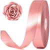 100 Yards 1 Inch Rose Gold Satin Ribbon, Solid Craft Fabric Ribbon for Christmas Gift Wrapping, Bows Making, Flower Bouquet, Wedding Party Decoration(Rose Gold)