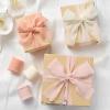 9 Colors Chiffon Ribbon 1” x 27 Yds Handmade Fringe Chiffon Silk Ribbon for Gift Wrapping Wedding Invitations Bridal Bouquets Crafts Home Decor(Blush Pink/Ivory/Dusty Pink)