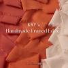 9 Colors Chiffon Ribbon 1” x 27 Yds Handmade Fringe Chiffon Silk Ribbon for Gift Wrapping Wedding Invitations Bridal Bouquets Crafts Home Decor(Rust Red/Khaki/Terracotta)