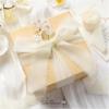 Baby Blue Chiffon Ribbon 1.5 Inch x 21 Yards Handmade Fringe Chiffon Silk Ribbon for Gift Wrapping Wedding Invitations Bridal Bouquets Crafts Home Decor(Ivory)