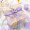 Baby Blue Chiffon Ribbon 1.5 Inch x 21 Yards Handmade Fringe Chiffon Silk Ribbon for Gift Wrapping Wedding Invitations Bridal Bouquets Crafts Home Decor(Lavender)