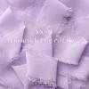 Baby Blue Chiffon Ribbon 1.5 Inch x 21 Yards Handmade Fringe Chiffon Silk Ribbon for Gift Wrapping Wedding Invitations Bridal Bouquets Crafts Home Decor(Lavender)