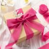 Baby Blue Chiffon Ribbon 1.5 Inch x 21 Yards Handmade Fringe Chiffon Silk Ribbon for Gift Wrapping Wedding Invitations Bridal Bouquets Crafts Home Decor(Hot Pink)