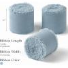 Baby Blue Chiffon Ribbon 1.5 Inch x 21 Yards Handmade Fringe Chiffon Silk Ribbon for Gift Wrapping Wedding Invitations Bridal Bouquets Crafts Home Decor(Dusty Blue)
