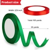 4 Rolls 100 Yards Christmas Ribbon 3/8 Inch Holiday Festival Satin Ribbons for Gift Wrapping Decoration (Red,Green)(Red  Green)