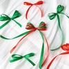 4 Rolls 100 Yards Christmas Ribbon 3/8 Inch Holiday Festival Satin Ribbons for Gift Wrapping Decoration (Red,Green)(Red  Green)