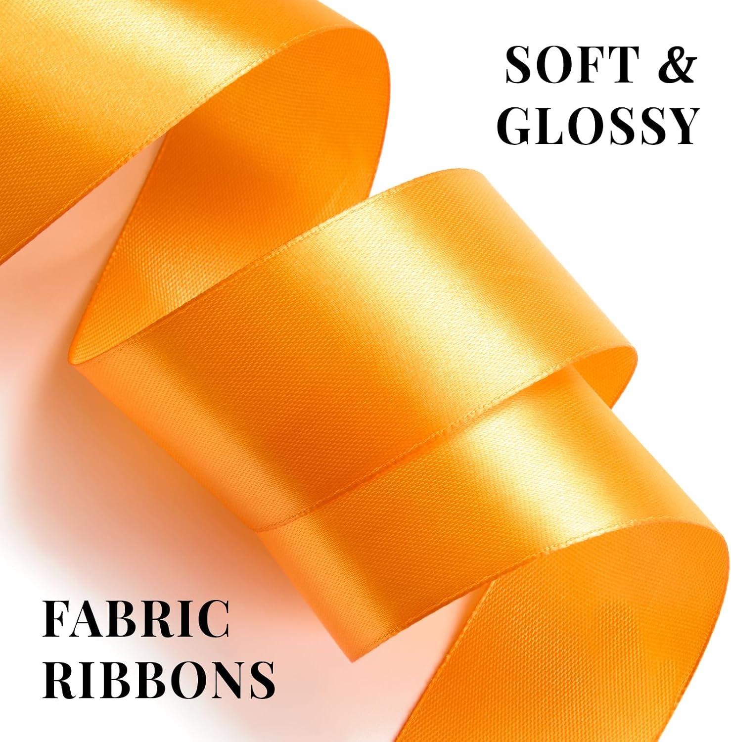image:image112 Inch 100 Yards Apple Green Satin Ribbon Solid Fabric Ribbon Roll for Flower Bouquet Gift Wrapping Roses Making Handmade CraftsTorrid Orange